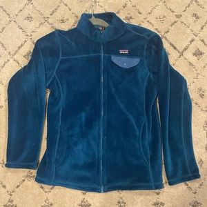 Dark Teal Patagonia Fleece! Kids XL